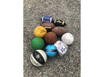 Lot Of Sporting Balls - 11 Balls