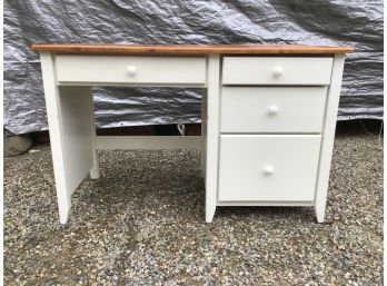 White Hardwood Desk