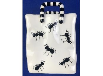 Patricia DuPont Adorable Hand-Painted  Ant Design  Sugar Packet Holder