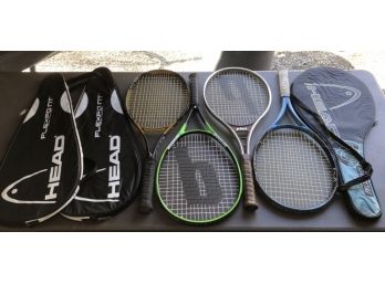 Lot Of Tennis Rackets (4) - Prince, Wilson, Volkl