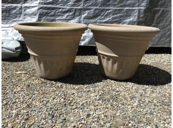 Two Large Planters - Lot #2