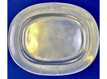 Pewter Tone Serving Tray - Signed 'Wilton, Columbia, PA'
