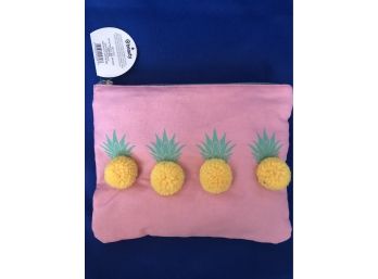 Cute Pineapple Pom Pom Canvas Bag