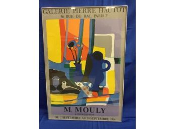Marcel Mouly Lithography Print  Dated Sept 1974