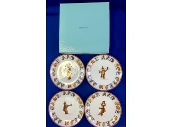 Tiffany & Co Children's China Plates - With Box