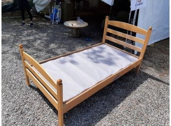 Blonde Wood Twin Bed