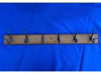 Wooden And Wrought Iron Hanging Coat Racks