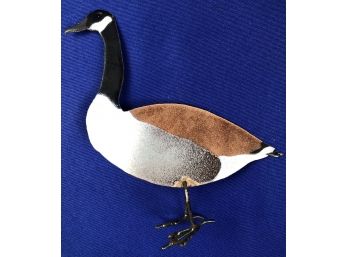 Handmade Enamel On Copper Goose