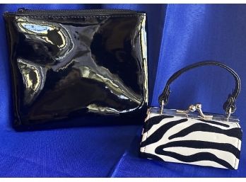 Zebra Micro-Purse & Small Accessory Bag