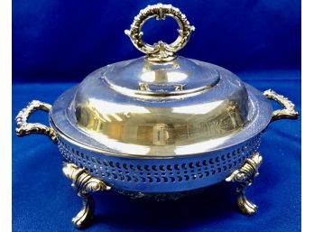 Silver Plate Covered Casserole