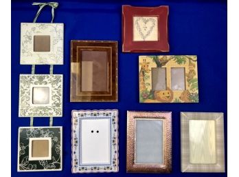 Group Of Frames Including One Signed Saks Fifth Avenue, Waterford, Andrea By Sadek And More