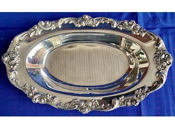 Silver Plate Bread Plate - Signed Lunt On Base