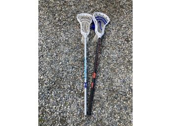 Two Maverick Practice Lacrosse Sticks