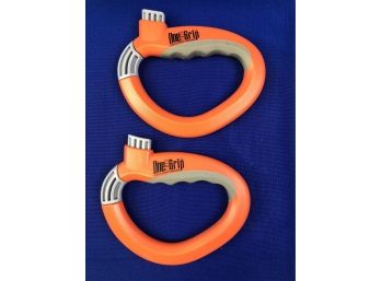 Two Orange Rings Called 'One Grips' By 'Sierrahousewares.com'