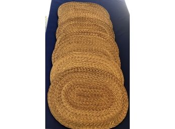 Woven Sweetgrass Placemats - Set Of Seven