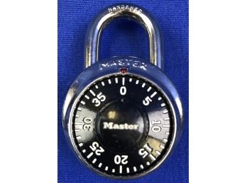 Master Lock With Combo On Back (1 Of 2)