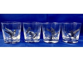 Whiskey Glasses - 'Waterfowl' Collection - Signed Richard Bishop