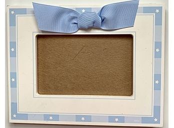 Picture Frame With Blue Ribbon