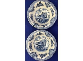 Blue Staffordshire  Bowls