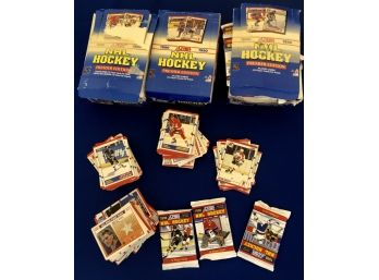 Hockey Cards - Three Full Boxes Plus Overflow - Comes With Handy Carry Bag - Many Unopened Packets