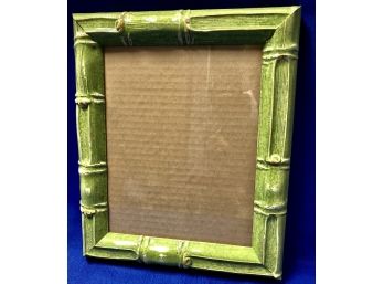 Beautiful 'Martin Aborn' Green Bamboo  Picture Frame - Signed On Back