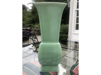 Vintage American Ceramic Vase - Fantastic Green Glaze!