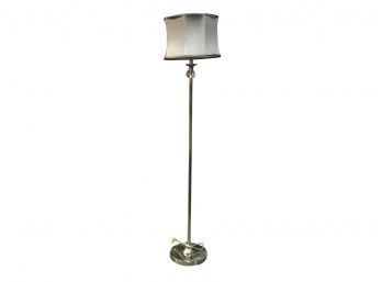 Chrome And Silver Floor Lamp