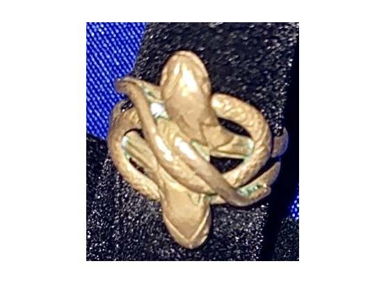 Vintage Copper Snake Ring