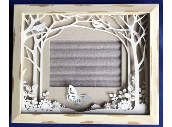 Beautiful Frame With Interior Paper Cut-outs - Signed 'Pier 1'