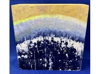 Original Artwork Contemporary - Acrylic On Wood - Entitled 'Sea Spray'
