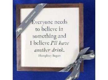'Ben's Garden' Quote Coasters - Ribbon Wrapped Set Of Four - Great Hostess Gift!