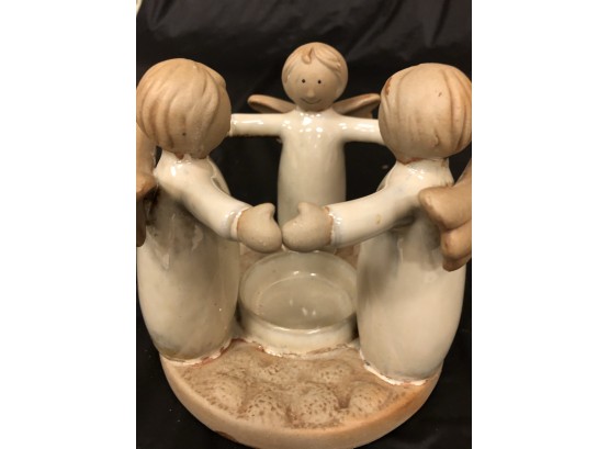 Charming Pottery Candle Holder