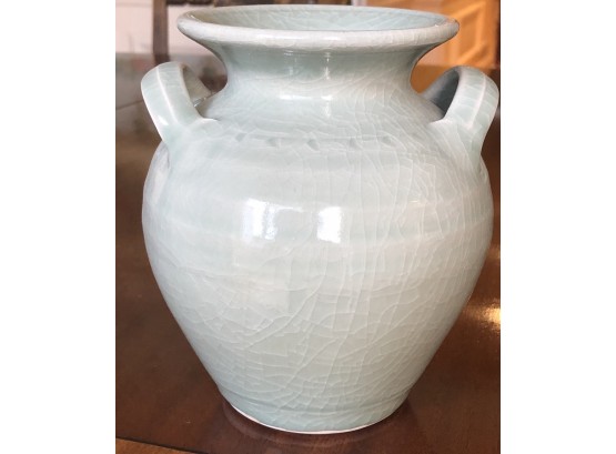 Simon Pearce Belmont Crackle Celadon Vase