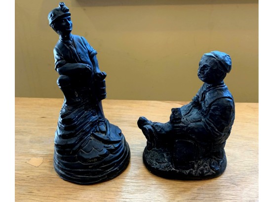 Two Coalminer Figurines
