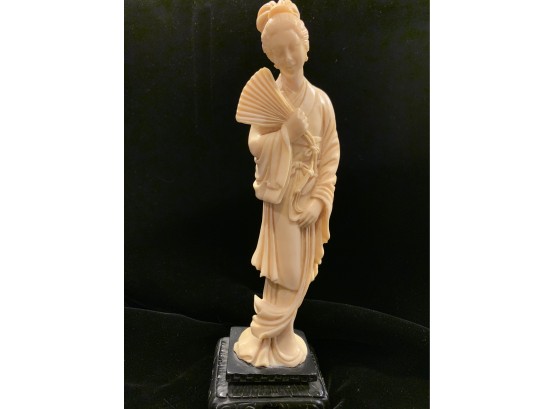 Figurine Of Woman With Fan