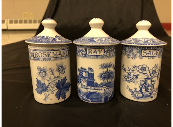 Collection Of Blue And White Spode