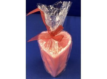 Valentines Pillar Candle - Wrapped & Unused