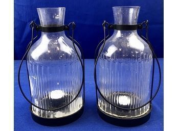 Glass & Iron Votive Lanterns