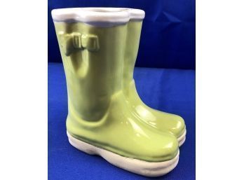 Wellies - Pottery Flower Vase - Signed 'McCardle's Greenwich, CT'