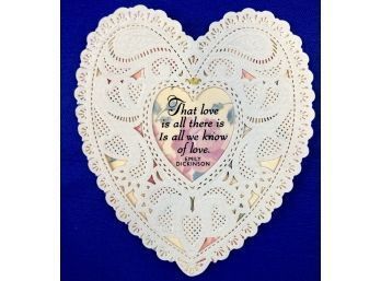 Vintage Valentines Heart Card By Hallmark - Unused