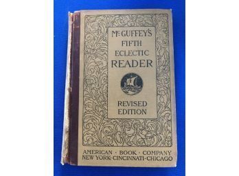 Antique Book - McGuffey's Fifth Eclectic Reader - Great Old Pen & Ink Illustrations