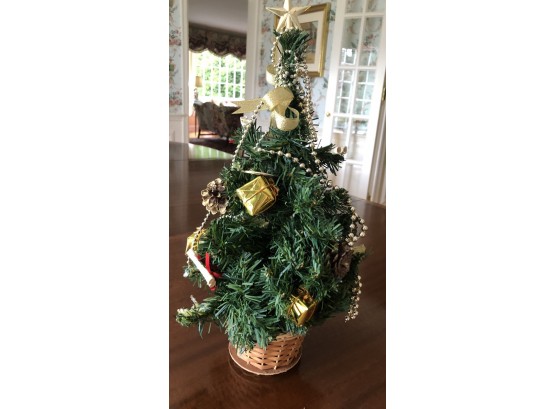 Miniature Decorated Christmas Tree Decoration