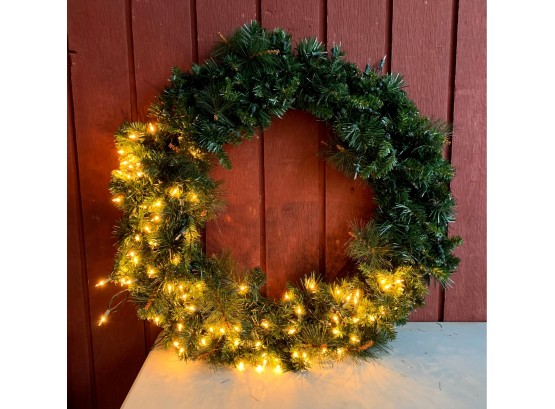 32' Wreath With Lights
