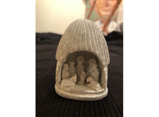 Hand-carved Nativity - Detailed Miniature
