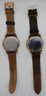 Fossil Watches Mens Navy And Brown Leather #741