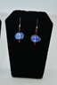 Blue Glass Earrings 2 Pairs #693