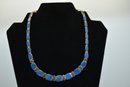 Lapis Lazuli Gold Tone Sterling Silver Necklace