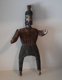 Vintage Wooden Tribal Warrior