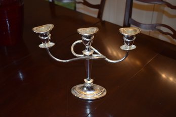 Silver-tone 3 Entwined Candelabra