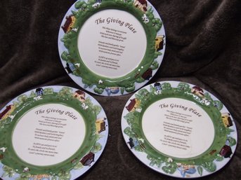 The Giving Plate - Lot Qty 3 - Decorative